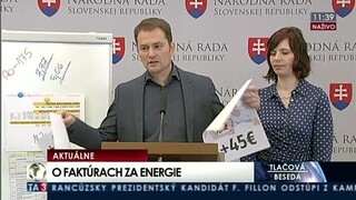 TB I. Matoviča a V. Remišovej o faktúrach za energie