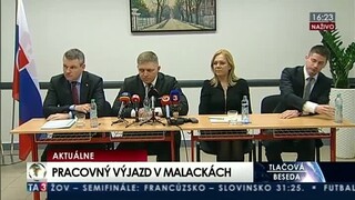 TB R. Fica a P. Pellegriniho o pracovnom výjazde v okrese Malacky