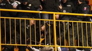 Na hokejovom štadióne tiekla krv, o fiasko sa postarali výtržníci