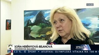 Soňa Herényiová-Belanová predstavila sériu abstraktných malieb