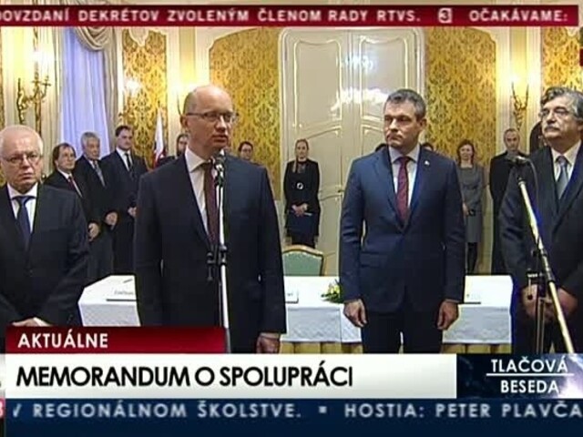 TB pri príležitosti podpisu Memoranda medzi Úradom podpredsedu vlády a tromi bratislavskými univerzitami