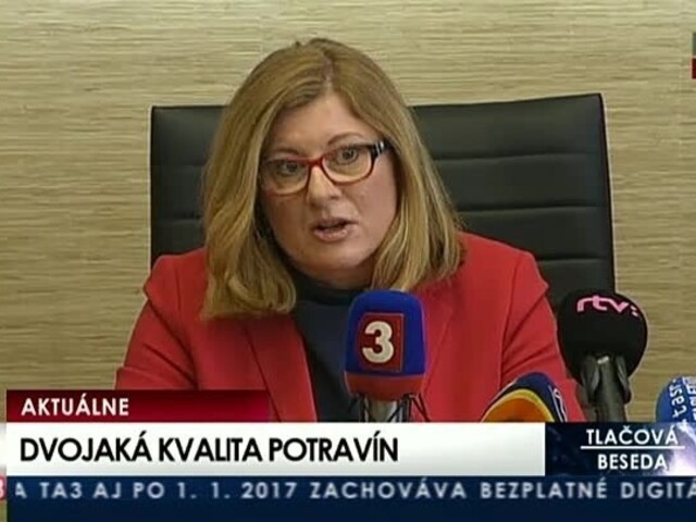 TB G. Matečnej a J. Bíreša o dvojakej kvalite potravín