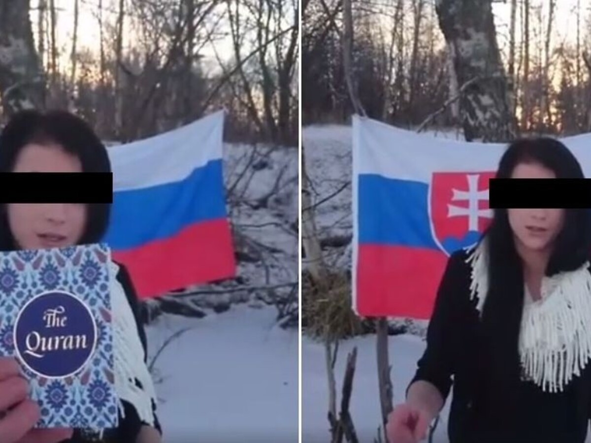 Zadržali mladú Slovenku, ktorá spálila a pomočila Korán