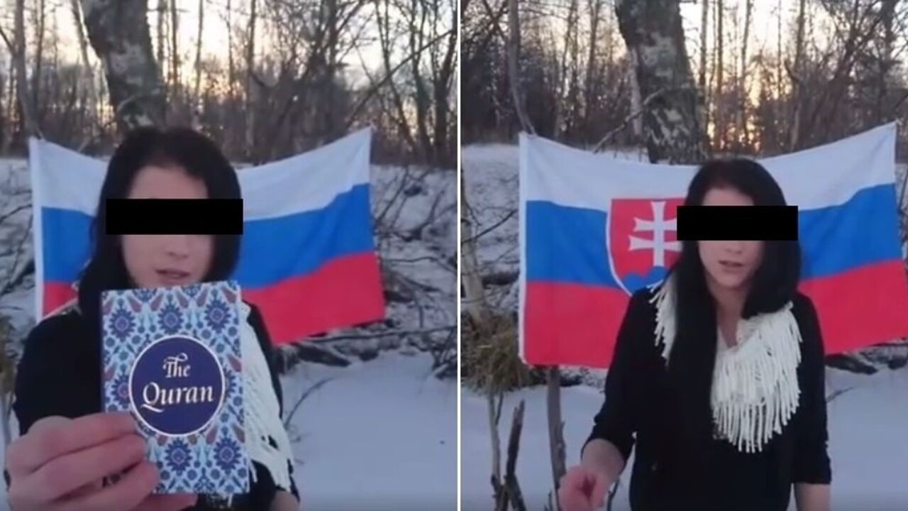 Mladú Slovenku, ktorá vo videu pomočila Korán, zobral sudca do väzby