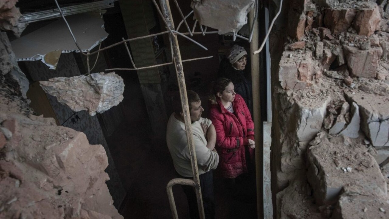 Ukrajina Ukrajinci demolácia domu pivnica 1140 px (SITA/AP)