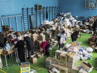humanitárna pomoc potraviny ukrajina 1140px (SITA/AP)