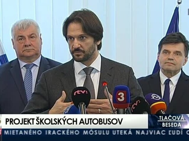 TB Á. Érseka, P. Plavčana a R. Kaliňáka o projekte školských autobusov