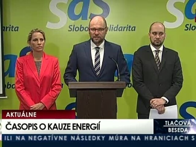 TB predstaviteľov strany SaS o vydaní časopisu ku kauze energií