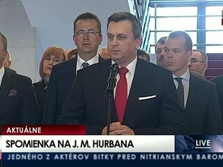 Spomienka na J. M. Hurbana v priestoroch NR SR