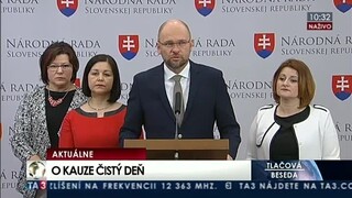 TB predstaviteľov SaS a OĽaNO-NOVA o údajnom podvode v kauze Čistý deň