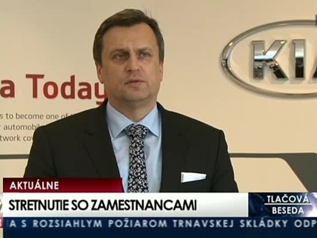 TB A. Danka po stretnutí so zamestnancami KIA Žilina