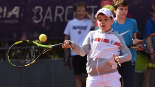 Na deti čakal bohatý tenisový program. Zahrali si so Svitolinovou