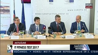 TB P. Pellegriniho, P. Plavčana a D. Chreneka pri príležitosti IT testovania Slovákov