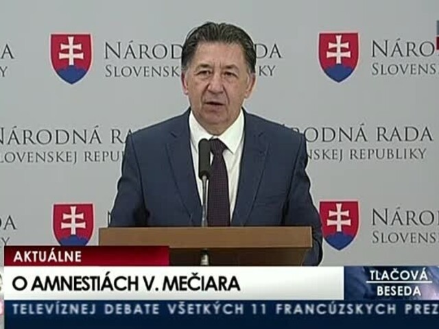 TB J. Budaja o amnestiách Vladimíra Mečiara