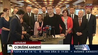 TB I. Matoviča, J. Budaja po hlasovaní o zrušení Mečiarových amnestií