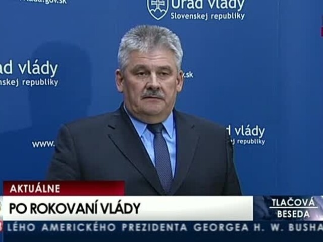 TB J. Richtera po rokovaní vlády