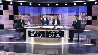 Le Penová obvinila Macrona z divokej globalizácie, on ju z klamstva