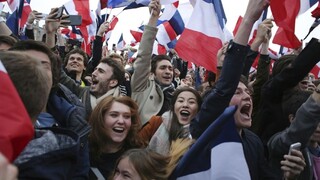 Štúdio TA3 s aktuálnymi informáciami o francúzskych voľbách