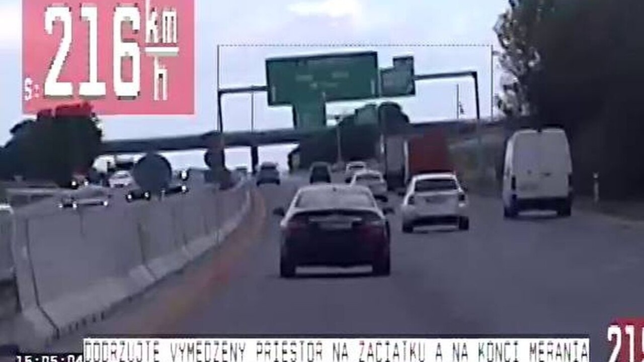 Cestný pirát sa rútil po D1 dvojnásobkom povolenej rýchlosti