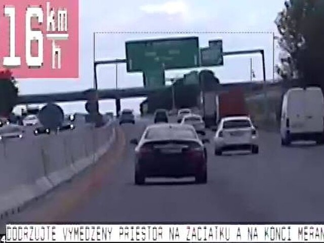 Cestný pirát sa rútil po D1 dvojnásobkom povolenej rýchlosti