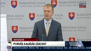 TB M. Beblavého o porušení zákona ministrom R. Kaliňákom