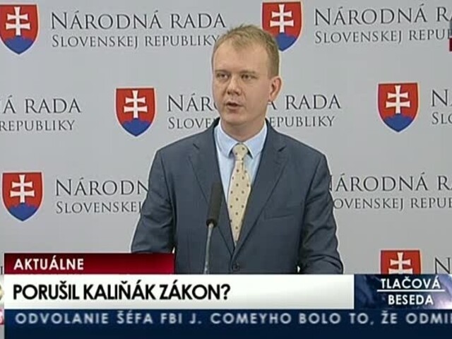 TB M. Beblavého o porušení zákona ministrom R. Kaliňákom