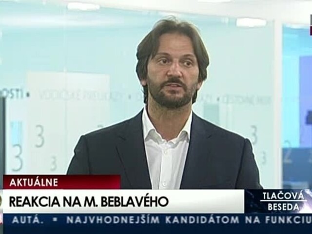 TB R. Kaliňáka, ktorý reagoval na vyhlásenie M. Beblavého o porušení zákona