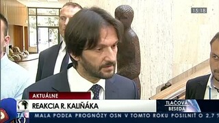 Brífing R. Kaliňáka, ktorý reagoval na obvinenia lídrov strany OĽaNO-NOVA