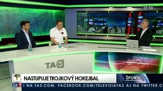 HOSTIA V ŠTÚDIU: J. Melíšek ml. a J. Melíšek st. o trojkovom hokejbale