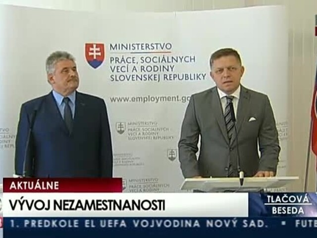 TB R. Fica a J. Richtera o vývoji nezamestnanosti v máji 2017