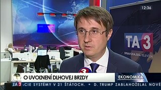 Analytik J. Valachy o dlhovej brzde