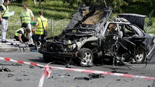 Výbuch bomby v aute zabil veliteľa ukrajinskej rozviedky