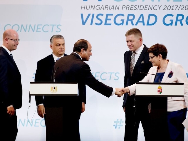 Lídri V4 vidia potenciál v budúcej spolupráci s Egyptom