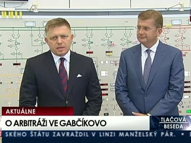 TB R. Fica a P. Žigu o výsledku arbitráže Vodnej elektrárne Gabčíkovo
