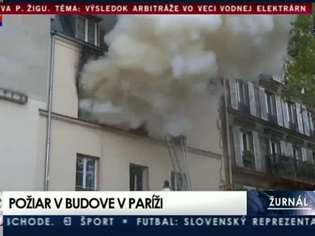 V obytnej budove v Paríži vypukol požiar, hlásia zranených