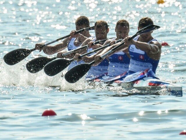 Slovenský štvorkajak bronzový na 1000 m, zlato pre Španielov