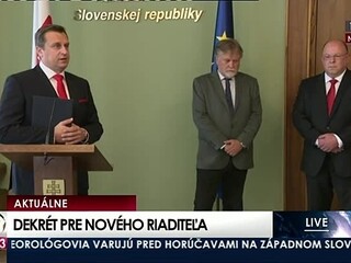 TB A. Danko odovzdal dekrét novému generálnemu riaditeľovi RTVS  J. Rezníkovi