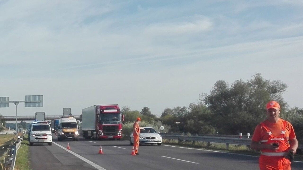Mladá žena zrazila policajta, ktorý na D2 riadil premávku. Neprežil