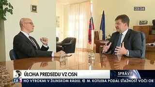 Rozhovor s M. Lajčákom o úlohe predsedu Valného zhromaždenia OSN