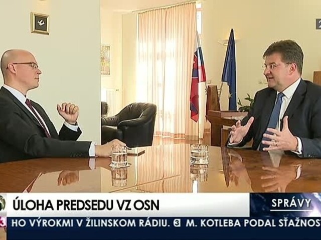Rozhovor s M. Lajčákom o úlohe predsedu Valného zhromaždenia OSN