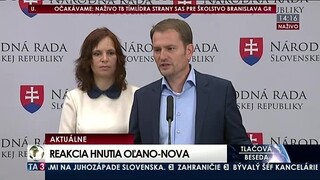 TB OĽaNO-NOVA o odvolaní ministra Plavčana