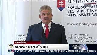 TB J. Richtera o nezamestnanosti v júli
