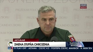 TB T. Gašpara o zmene stupňa teroristického ohrozenia Slovenska