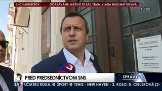 Danko pred rokovaním SNS: Kríza by bola, keby vládla opozícia