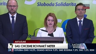 TB predstaviteľov SaS o rovnakom metri na všetkých ministrov