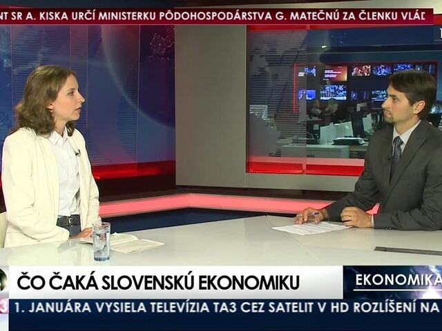 HOSŤ V ŠTÚDIU: K. Muchová o vývoji slovenskej ekonomiky