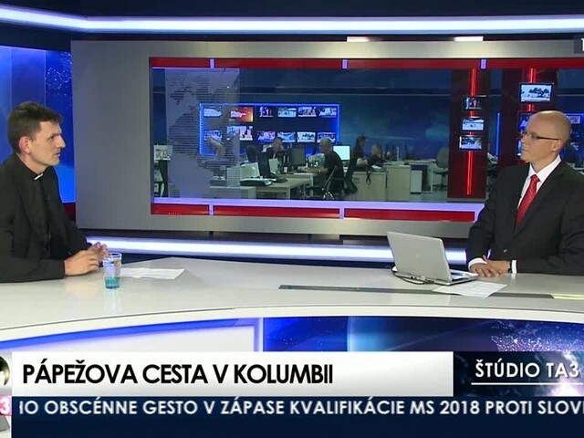 Štúdio TA3: M. Kramara o pápežovej ceste do Kolumbie
