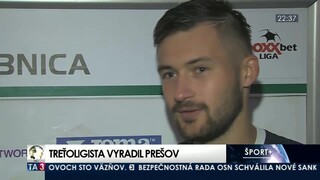Futbalisti Dubnice vyradili z domáceho pohára Tatran Prešov