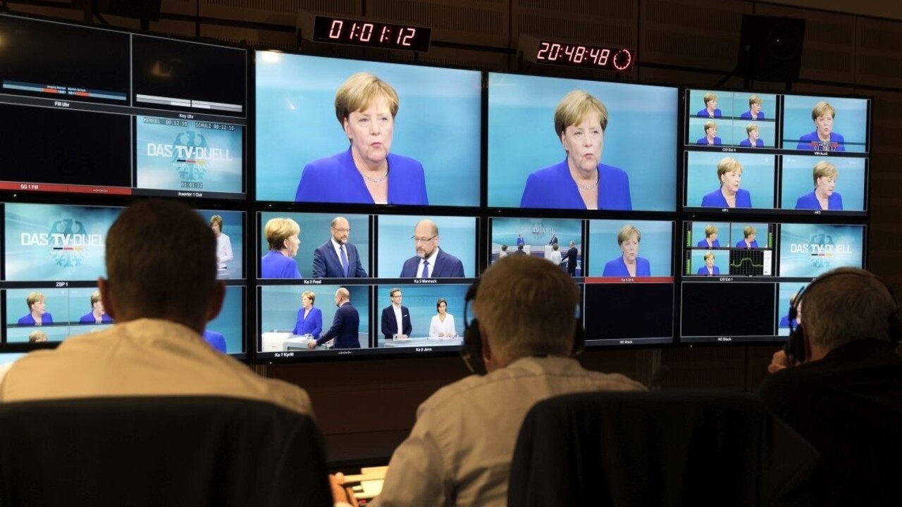 Merkelová odmietla výzvu Schulza na ďalší televízny duel