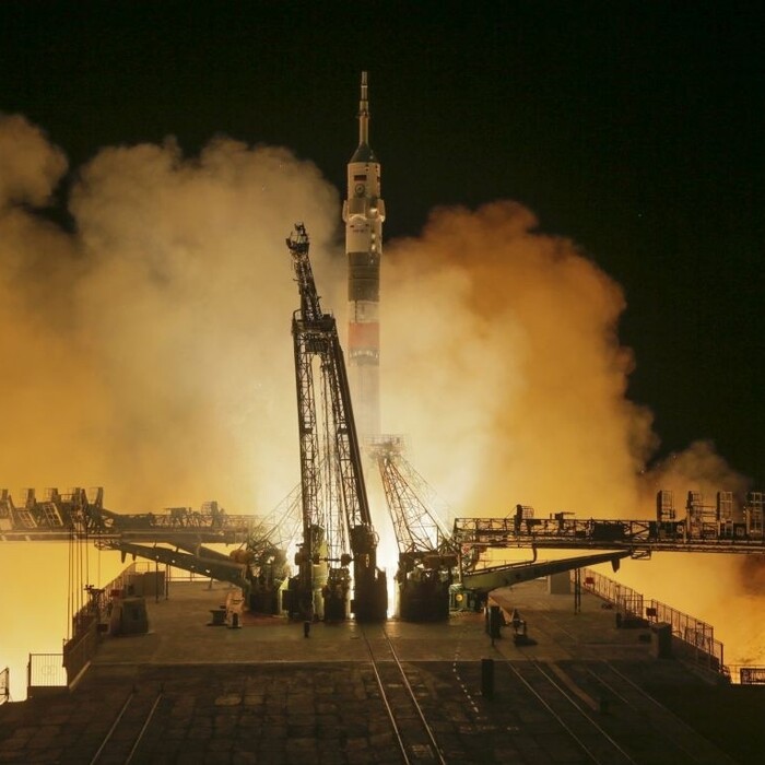 Bajkonur kozmická loď Sojuz raketa 1140 px (SITA/AP)